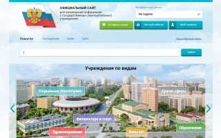 bus gov ru — официальный сайт для размещения информации о государственных (муниципальных) учреждениях