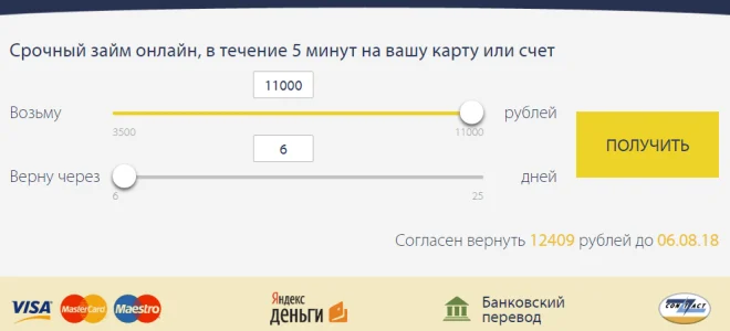 Экспресс займы онлайн на вашу карту или счет за 5 минут — 2026.