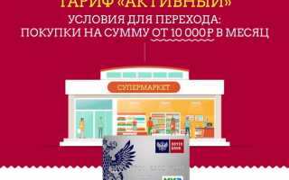 Тариф «Активный» Почта Банк – подробные условия и как получить?