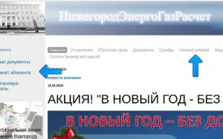 Горгаз Нижний Новгород: НижегородЭнергоГазРасчет — официальный сайт — 2026.