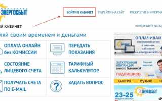 Волгоград энергосбыт — личный кабинет физического лица: вход, регистрация, показания счетчиков, оплата